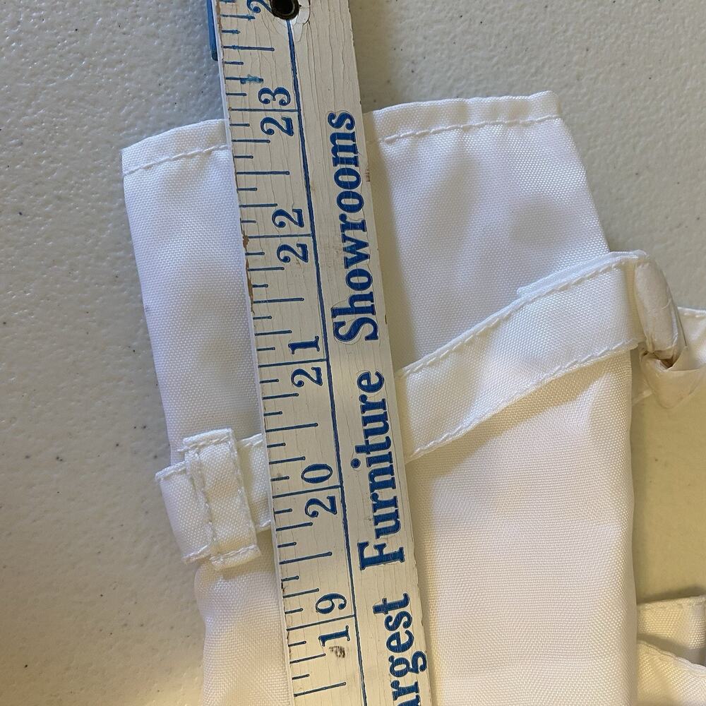 Apart Biker Parachute Jacket Windbreaker Ivory Tie-Belt Woman's Size 2 Full Zip - Picture 3 of 11